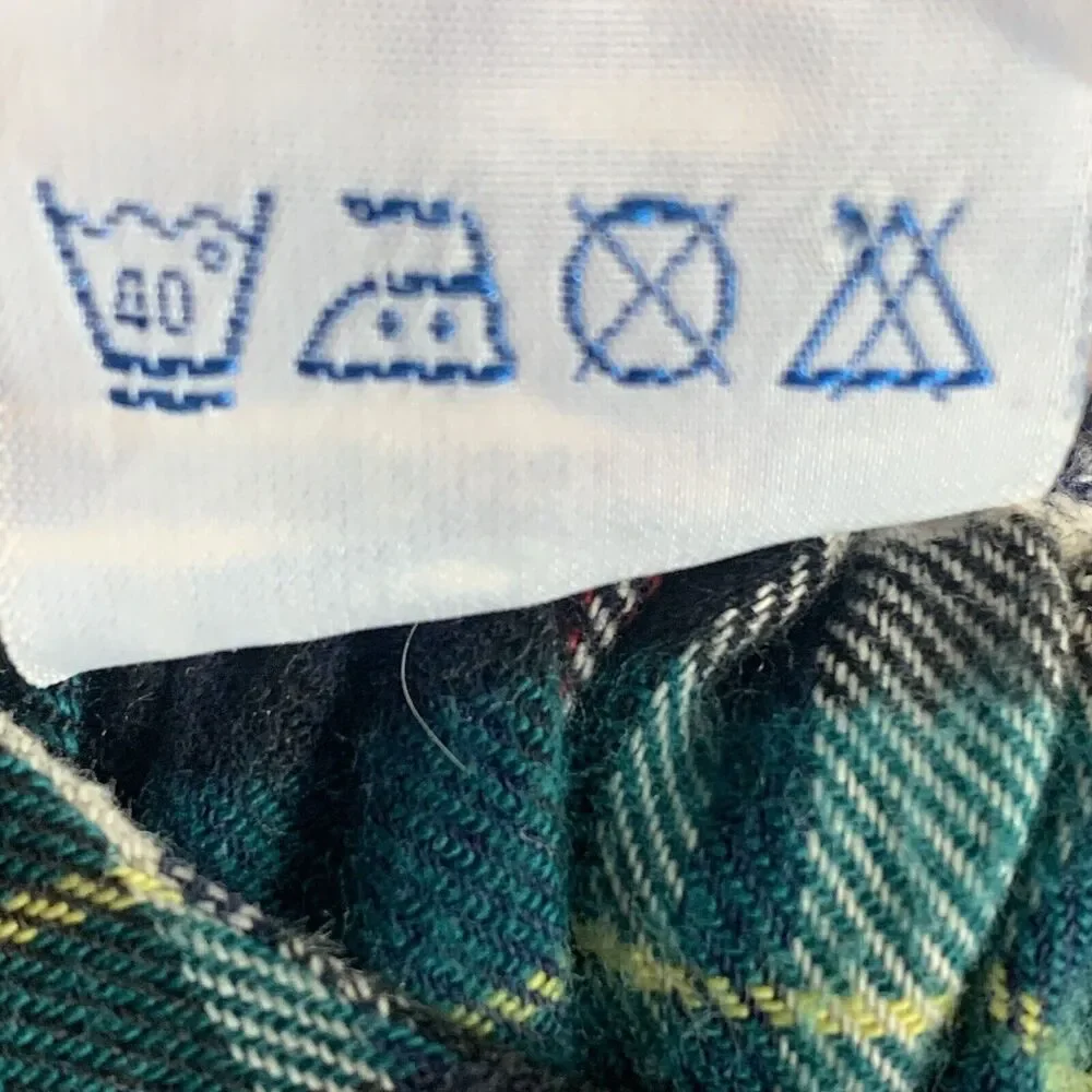 Vintage Heskia Plaid Belted Sleeveless Dress